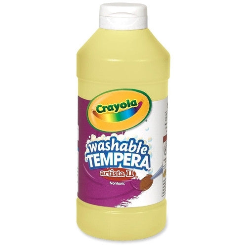 Crayola All-Purpose Artista Tempera Paint, Nontoxic, 16 Oz, Yellow