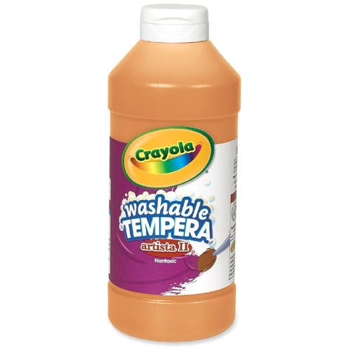 Crayola All-Purpose Artista Tempera Paint, Nontoxic, 16 Oz, Orange