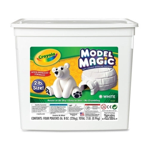 Crayola Crayola Model Clay,2lb,8-1/2"x5-1/2"x8-1/2",White