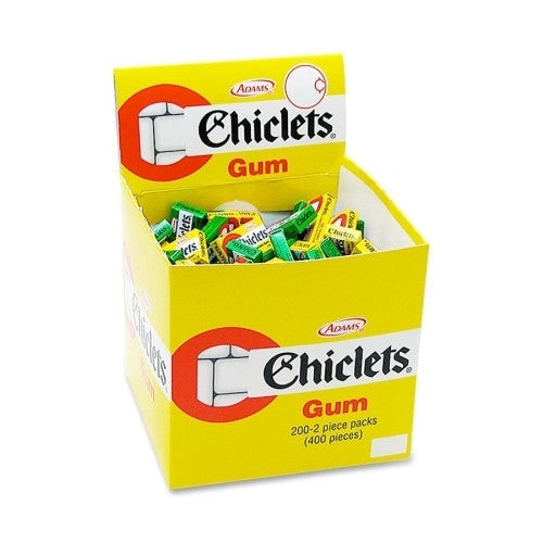 Cadbury Adams Assorted Chiclets, 2-Piece Packets, 200/BX