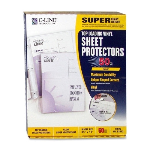 C-Line Products, Inc. Sheet Protector, Vinyl, Super-Heavyweight, Clear