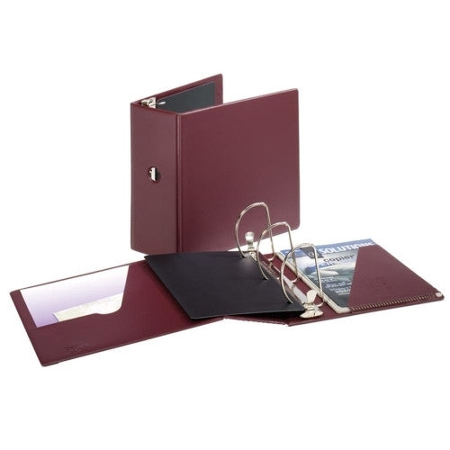 Cardinal Brands, Inc D-Ring Binder, Vinyl, 5" Capacity, 11"x8-1/2", Maroon