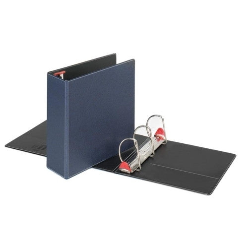 Cardinal Brands, Inc Locking D-Ring Binder, 4" Cap, 11"x8-1/2", Dark Blue