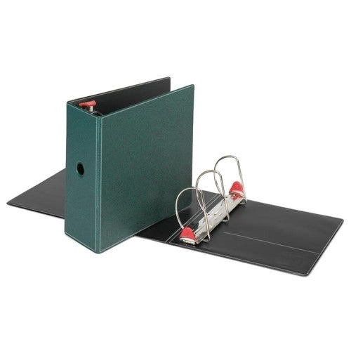Cardinal Brands, Inc Locking D-Ring Binder, 5" Cap, 11"x8-1/2",Evergreen