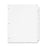Cardinal Brands, Inc Erasable Tab Dividers, 8-Tabs, 11"x8-1/2", 8/Set, White