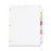 Cardinal Brands, Inc Erasable Tab Dividers, 8-Tabs, 11"x8-1/2", 8/Set, Multi