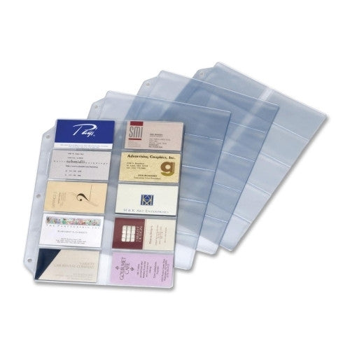 Cardinal Brands, Inc Refill Pages,20 Cards/Page,200 Cap,8-1/2"x11",10/PK,Clear