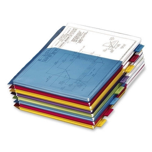 Cardinal Brands, Inc Dividers, Expanding Pocket, 8-Tab, 11"x8-1/2", Multicolor