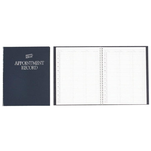 Spiral Appointment Book, Undated, Non Refill, Gray