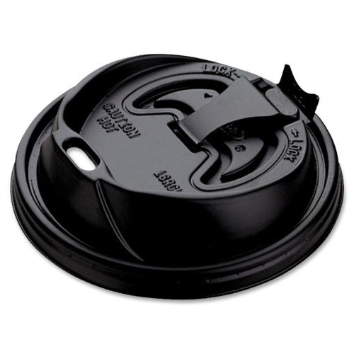 Dart Container Corp. Plastic Lids, 1000/CT, Black