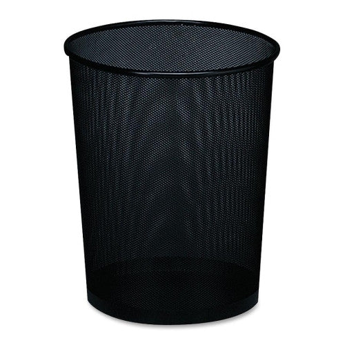 Rolodex Corporation Wastebasket, Mesh, Medium, 11-1/2"x11-1/2"x14-1/4", Black