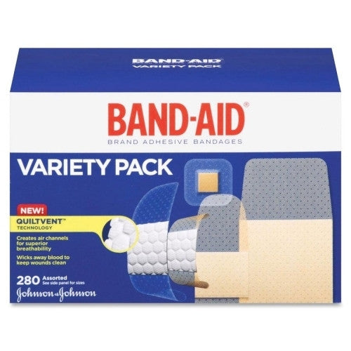 Johnson & Johnson Band Aid Variety Pack, 280/BX