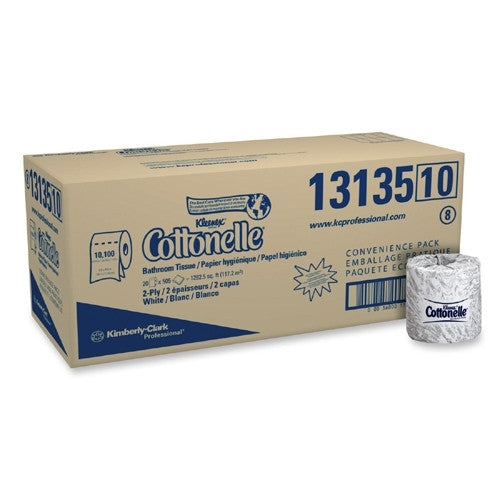 Kimberly-Clark Bathroom Tissue,2-Ply,4"x4-1/2",505 Sheets/Roll,20/CT,White