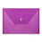 Lion Office Products Poly Envelope,Hook and Loop Closure,13"x9-3/8", Purple