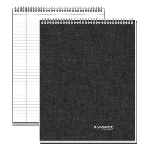 Mead Action Planner,Top Bound,Legal Ruled,8-1/2"x11",Black Cover