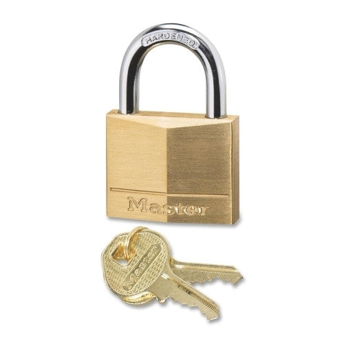 Master Lock Company Solid Padlock, Corrosion Protection, Brass