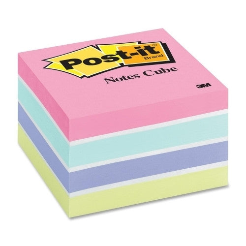 3M Commercial Office Supply Div. Note Cubes, 3"x3", 470 Sheets, Sweet Pea