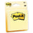 3M Commercial Office Supply Div. Post-it Note, Original Pad, 3"x3", 50 SH/PD, 4/PK, Yellow