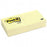 3M Commercial Office Supply Div. Post-it Notes, Lined, 100 Sh/Pad, 3"x3", 6/PK, Yellow