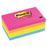 3M Commercial Office Supply Div. Post-it Notes,Lined,3"x5",5/PK,100 Sh/Pad,Neon Fusion