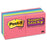 3M Commercial Office Supply Div. Super Sticky Pads,3"x3",12/PK,90/Sheet Pad,Ultra Assorted