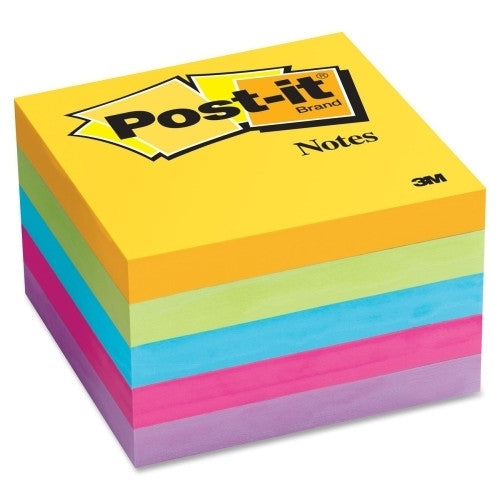 3M Commercial Office Supply Div. Post-it Notes,3"x3", 5/PK, 100 Sh/Pad, Ultra Assorted