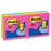 3M Commercial Office Supply Div. Post-it Note Refills, Pop Up, 3"x3", 6/PK, Neon Fusion