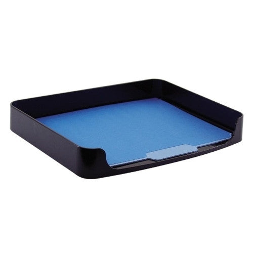 Officemate International Corp Side Loading Tray, Letter Size, 13-5/8"x10-1/4"x2", Black