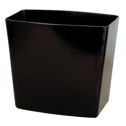 Officemate International Corp Waste Container,20 qt. Capacity,13-5/8"x8-1/2"x12-3/4",Black