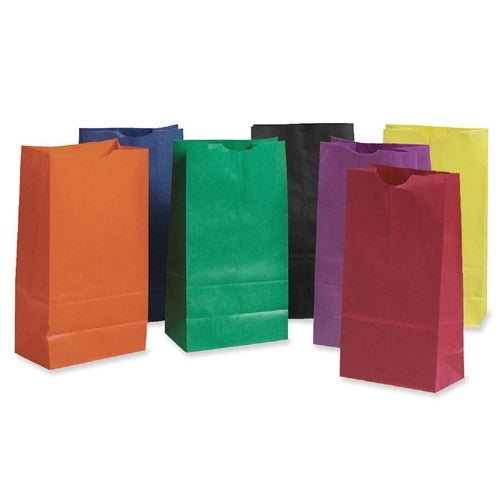 Pacon Corporation Rainbow Bags, 6"x11", 28/PK, Assorted Bright Colors