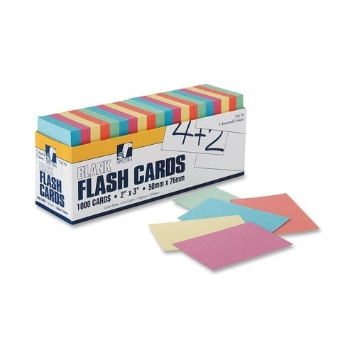 Pacon Corporation Blank Flash Cards, 2"x3", 1000/