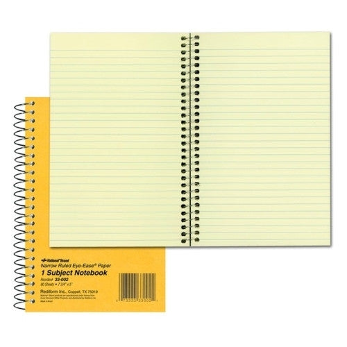 Rediform Office Products Notebook, 1 Sub, 80 Shts, Narrow Ruled, 7-3/4"x5", Brown