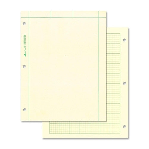 Rediform Office Products Computation Pads, 5"x5" Quad, 8-1/2"x11", 100 Sheets,Green