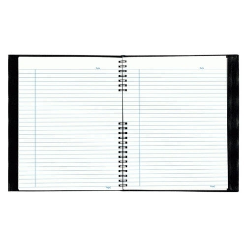 Rediform Office Products Wirebound Notebook, 150 Shts, College Rule, 8-1/2"x11", BK