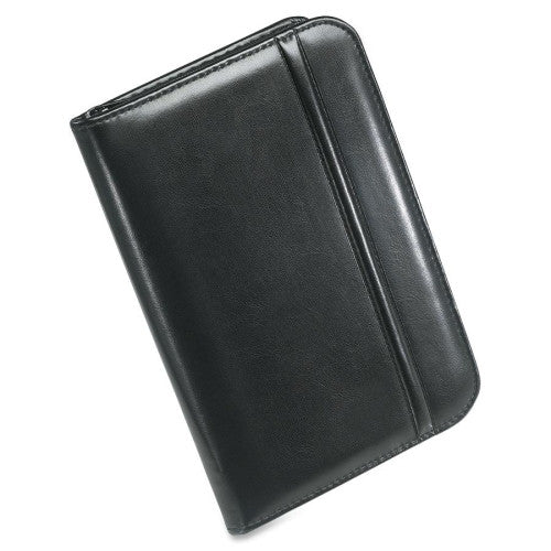 Rolodex Corporation Busn Card Book,w/Zipper Clsr.,120 Card Cap,6-1/8"x9"x3/4",BK