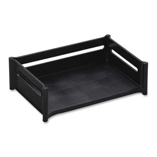 Rubbermaid Mega Stackable Tray,4-1/2"H Cap., 9"x12-7/8"x5-9/16",Black