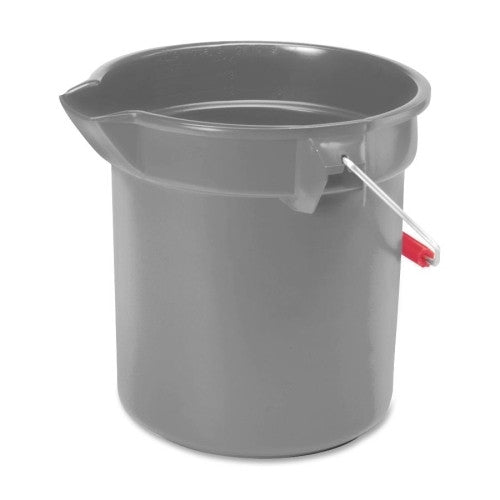 Rubbermaid Commercial Products Brute Utility Bucket, 10 Quart, 10-1/2"D x10-1/4"H, Gray