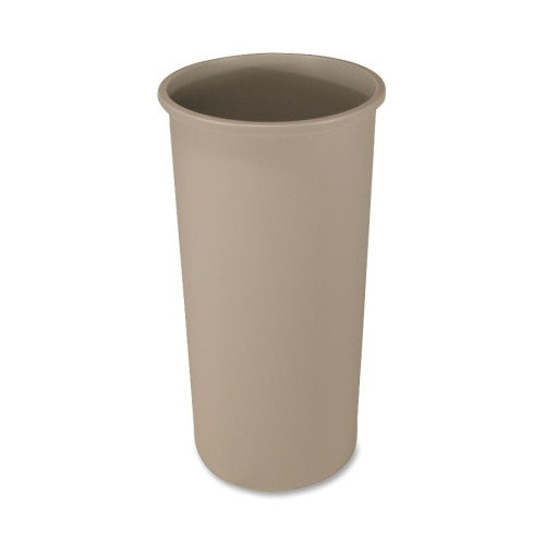 Rubbermaid Commercial Products Untouchable Round Container,22 Gallon,15-3/4"x30-1/8",Beige