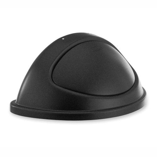 Rubbermaid Commercial Products Swing Top Lid, Half Round, 12-5-1/6"x21-5/16"x9-1/2", Black