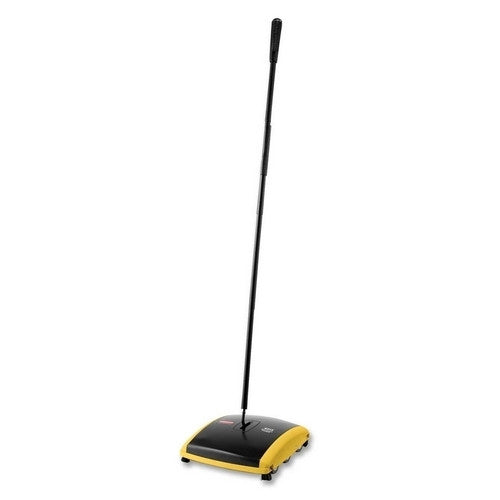 Rubbermaid Commercial Products Floor/Carpet Sweeper, 9-1/2"x10-1/2"x44", Black/Yellow