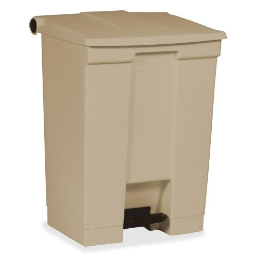 Rubbermaid Commercial Products Step-On Wastebasket,18 Gallon,19-3/4"x16-1/8"x26-1/2",Beige