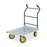 Safco Products Company Platform Truck, 24"x39"x16-40",Four 7" Rubber Tires,Silver