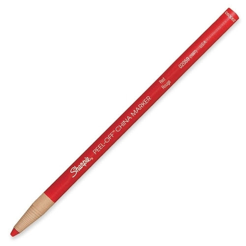 Sanford Ink Corporation Peel Off China Marker, 3/16" Diameter, Red