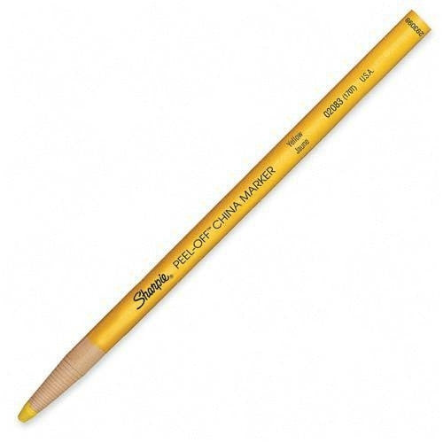 Sanford Ink Corporation Peel Off China Marker, 3/16" Diameter, Yellow