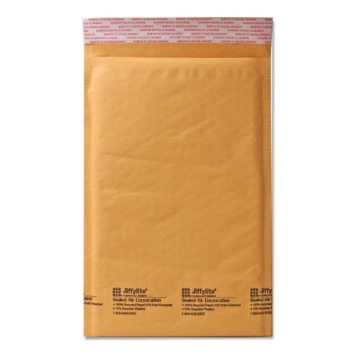 Sealed Air Corporation Cushioned Mailer,Size 1,7-1/4"x12",25/CT,Kraft