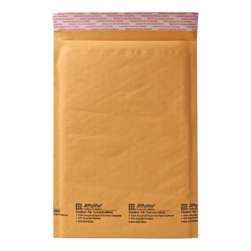 Sealed Air Corporation Cushioned Mailer,Size 4,9-1/2"x14-1/2",25/CT,Kraft