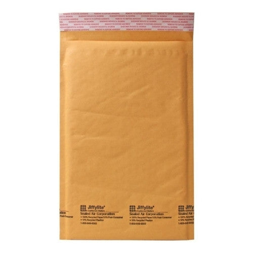 Sealed Air Corporation Cushioned Mailer,Size 1,7-1/4"x12",100/CT,Kraft