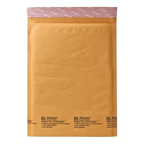 Sealed Air Corporation Cushioned Mailer,Size 2,8-1/2"x12",100/CT,Kraft