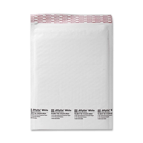 Sealed Air Corporation Cushioned Mailer, Self-Seal, 8-1/2"x12", 100/CT, White