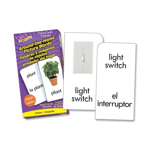 Trend Enterprises Flash Cards,Spanish,Objects Around The Home